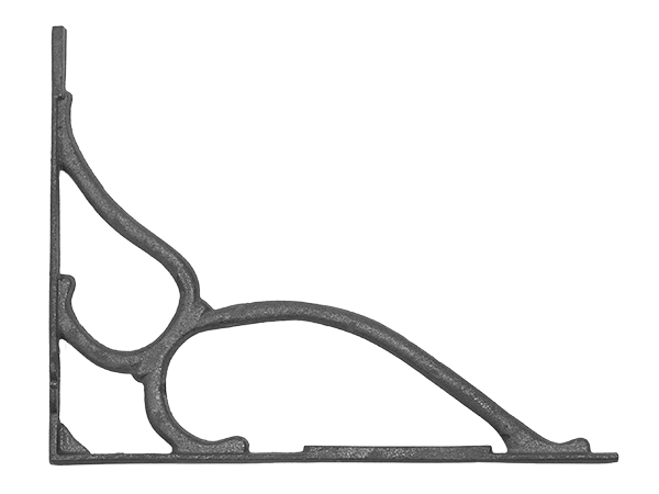 Cast iron slot in flange corner casting