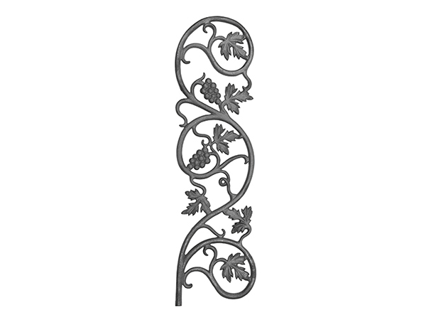 Cast iron vineyard casting, 28x7.5-inch