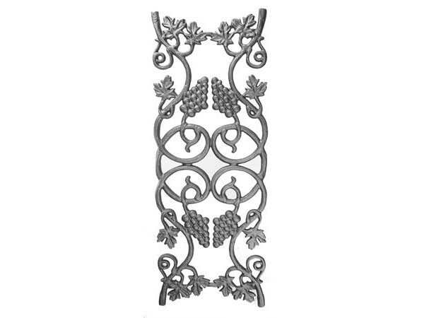 Cast iron vineyard railing panel