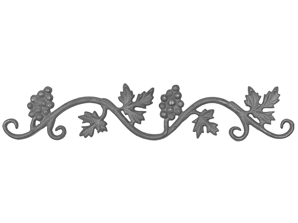 Cast iron vineyard valance