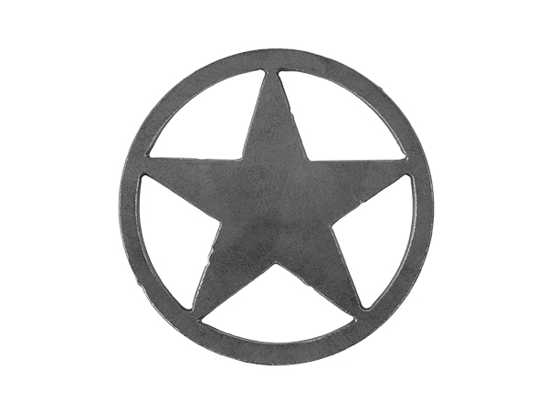 Plasma cut circle star