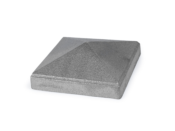 Cast iron 4-inch square cap
