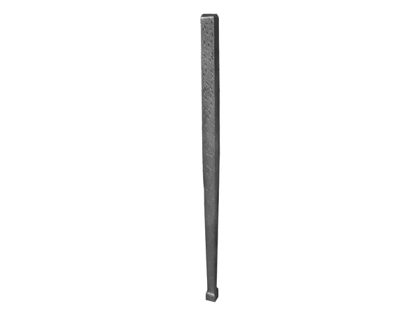 Cast iron hammered furniture leg 24 inch