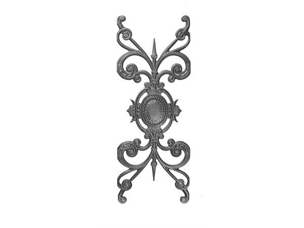 Cast iron medallion railing panel