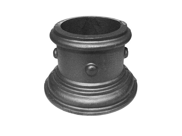 Cast iron pipe base, 6 inch
