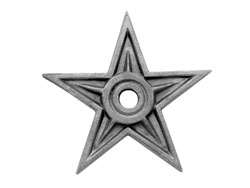 Cast iron rosette star