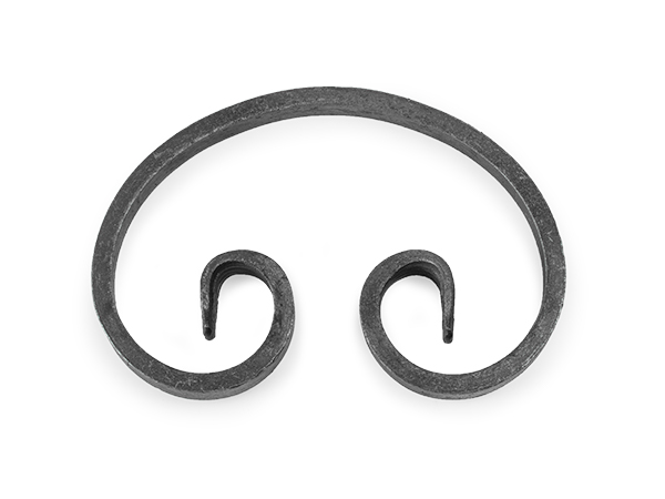 Forged Steel C Scroll round back