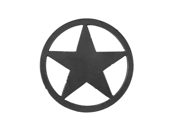 Plasma cut circle star