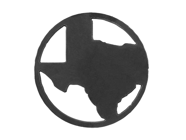 Plasma cut circle Texas